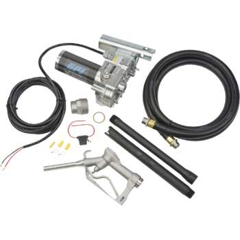 GPI 12V Fuel Transfer Pump 15 GPM Manual Nozzle Hose