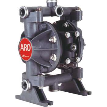 ARO Air Operated Double Diaphragm Pump 1/2in Ports 13 GPM Groundable Acetal Nitrile