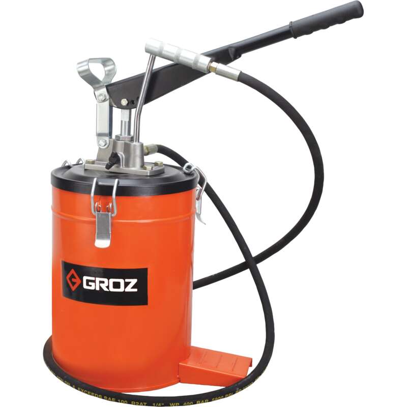 GROZ Bucket Grease Pump 15 Kgs 33 Lbs