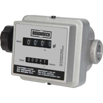 Roughneck Mechanical Fuel Meter 4 20 GPM 3/4in Inlet/Outlet