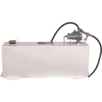 Better Built Steel Transfer Fuel Tank With GPI 12V Fuel Transfer Pump 36Gallon White Rectangular 8 GPM2