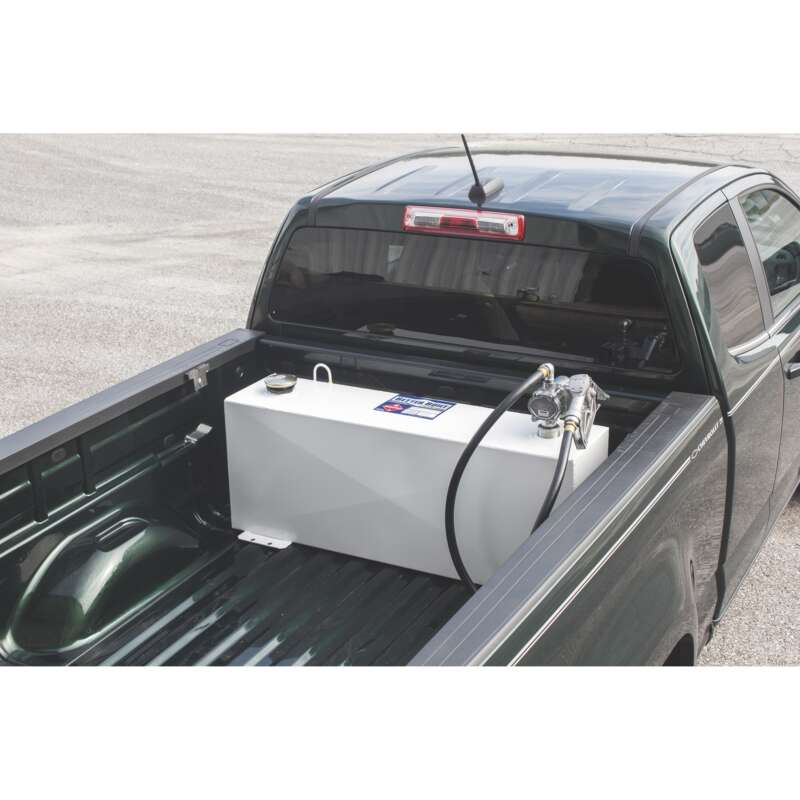 Better Built Steel Transfer Fuel Tank With GPI 12V Fuel Transfer Pump 36Gallon White Rectangular 8 GPM3