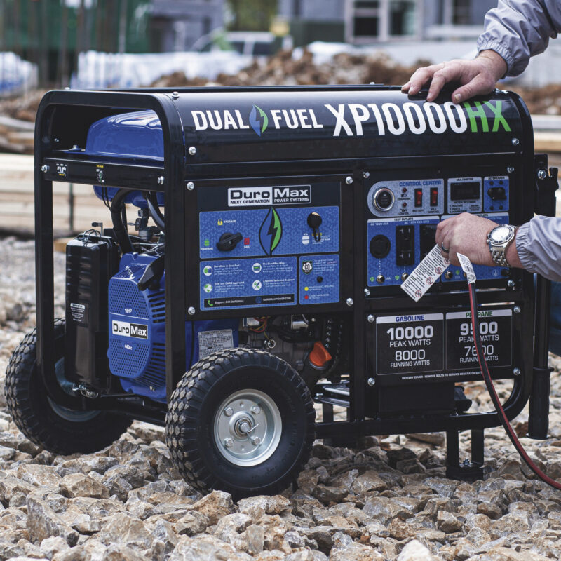 DuroMax Dual Fuel Generator with CO Alert 10000 Surge Watts