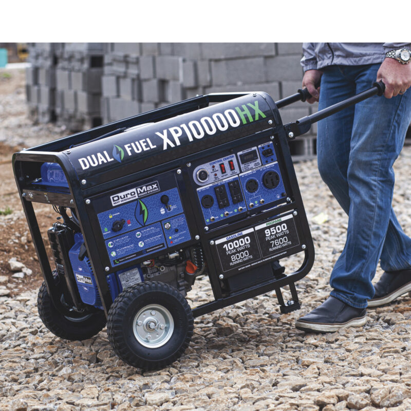 DuroMax Dual Fuel Generator with CO Alert 10000 Surge Watts