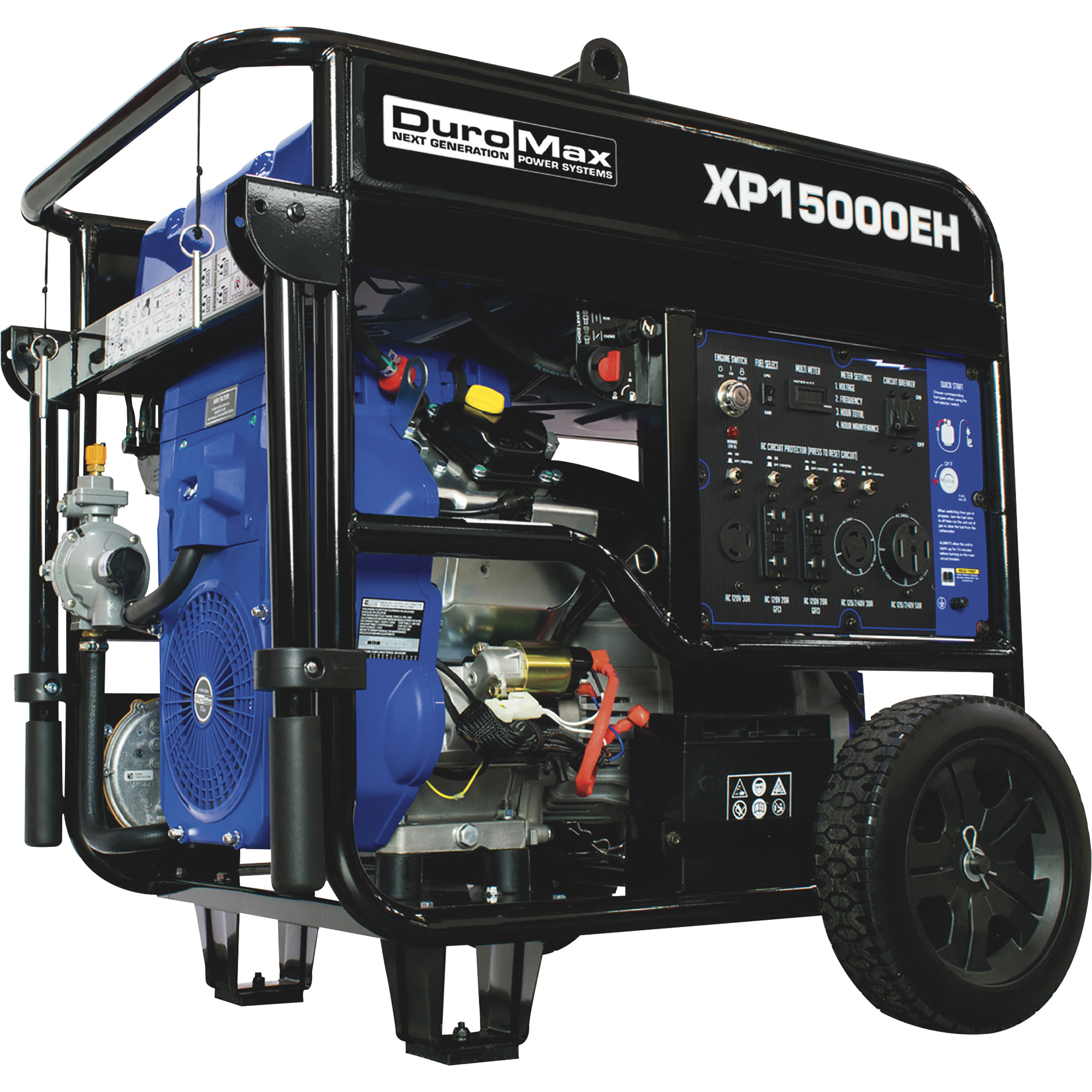 DuroMax Portable Dual Fuel Generator 15,000 Surge Watts
