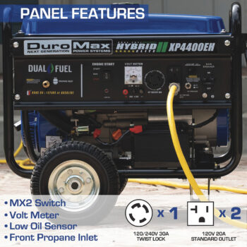 DuroMax Portable Dual Fuel Generator 44004