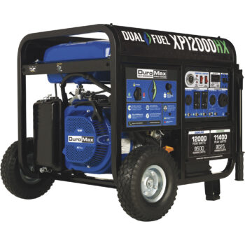 DuroMax Portable Dual Fuel Generator with CO Alert 12,0001