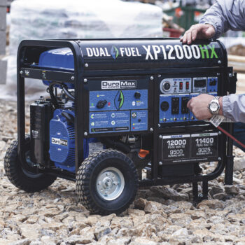 DuroMax Portable Dual Fuel Generator with CO Alert 12,0002