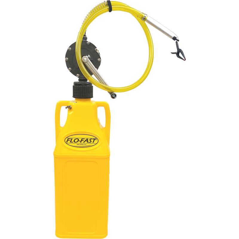 FLO FAST Container With Pump 10.5 Gallon Yellow For Diesel