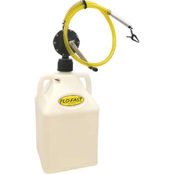 FLO FAST Container With Pump 15Gallon Natural For Chemicals and Hazmat Fluids2