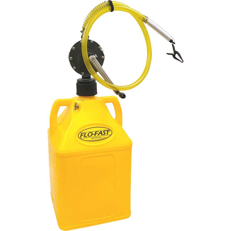 FLO FAST Container With Pump 15Gallon Yello For Diesel