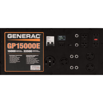 Generac GP15000E Portable Generator 22,500 Surge Watts2