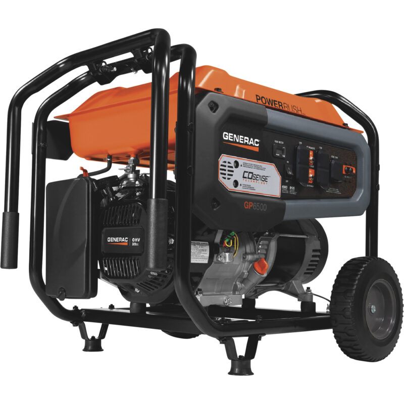 Generac Portable Generator with CO Sense Carbon Monoxide Protection 8125 Surge Watts1