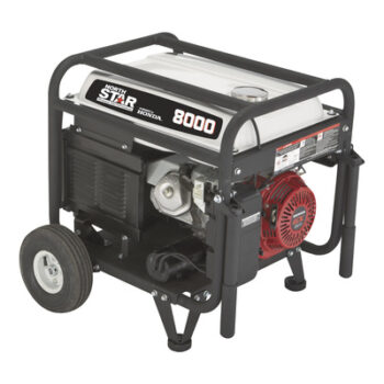 NorthStar Portable Generator with Honda GX390 Engine — 8000 Surge Watts, 6600 Rated Watts, Electric Start, CARB Compliant1