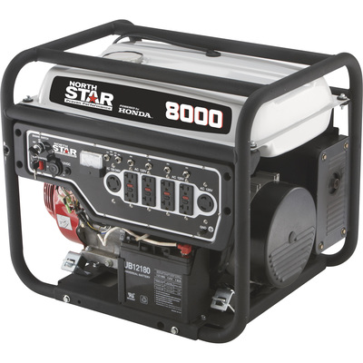 NorthStar Portable Generator with Honda GX390 Engine 8000 Surge Watts