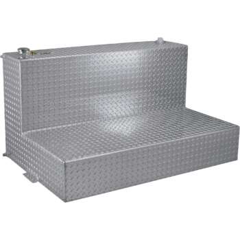 RDS Aluminum Transfer Fuel Tank 60Gallon L Shaped Diamond Plate1