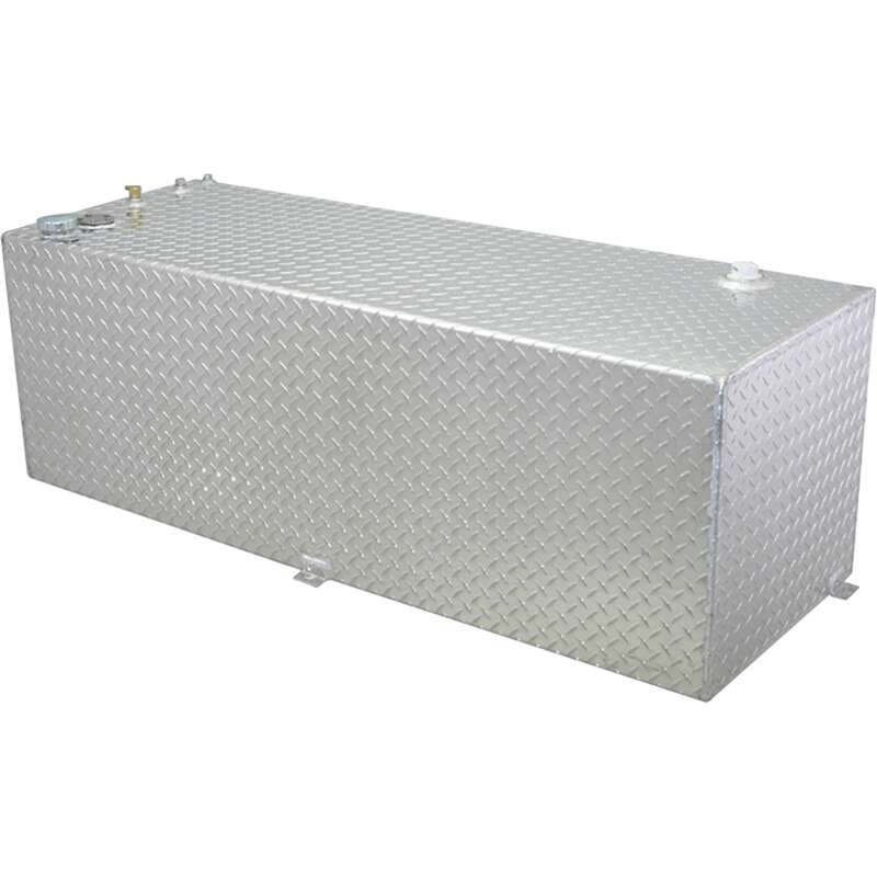 RDS Aluminum Transfer Fuel Tank 91 Gallon Rectangular Diamond Plate