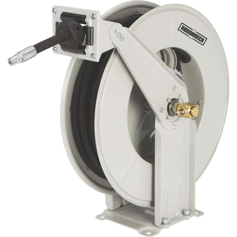 Roughneck Heavy Duty Oil Hose Reel with 3/8in x 50ft Hose