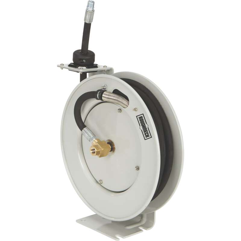 Roughneck Oil Hose Reel With 3/8in x 25ft Hose