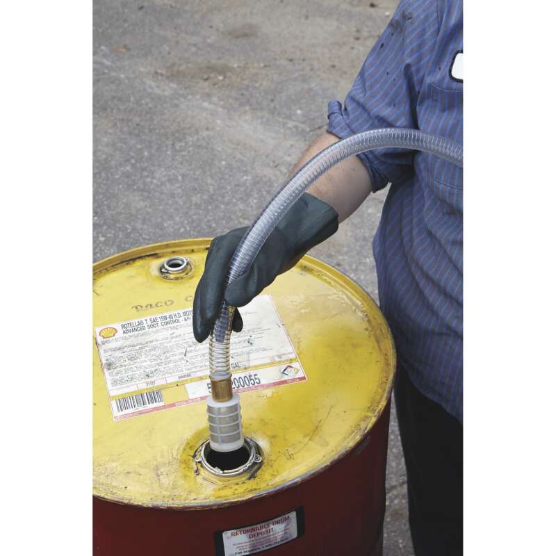 Roughneck Portable 12V Fuel Transfer Pump Kit 10 GPM Manual Nozzle Hose