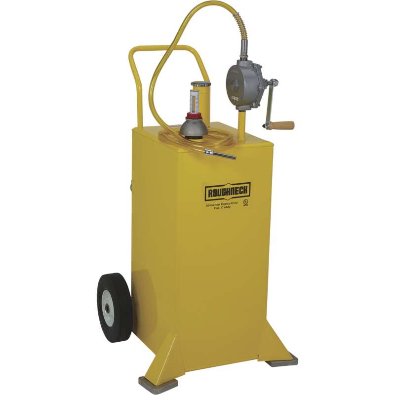 Roughneck UL Listed Diesel Caddy 30Gallon Steel Yellow