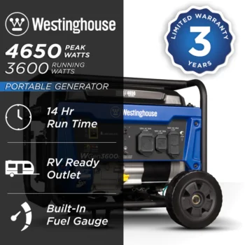 Westinghouse WGen3600c Portable Generator with CO Sensor1