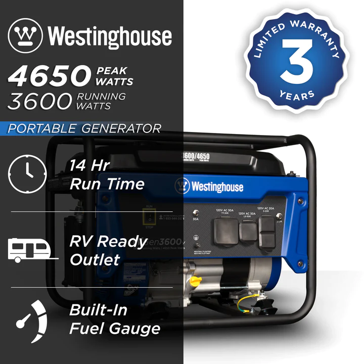 Westinghouse WGen3600v Portable Generator