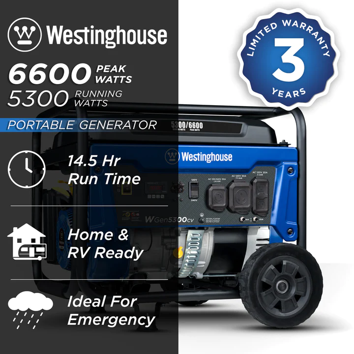 Westinghouse WGen5300cv Portable Generator