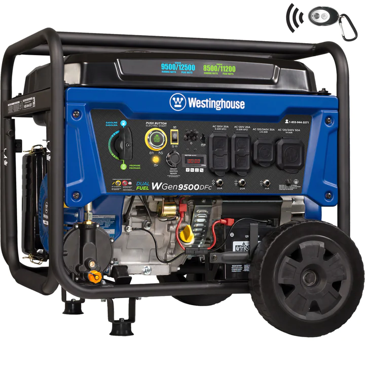 Westinghouse WGen9500DFc Dual Fuel Portable Generator