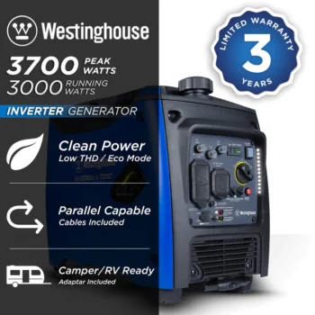Westinghouse WH3700iXLTc Inverter Generator with CO Sensor