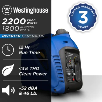Westinghouse iGen2200c Inverter Generator with CO Sensor