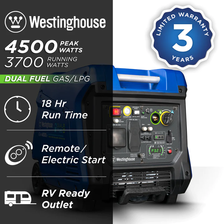 Westinghouse  iGen4500DF Inverter Generator2