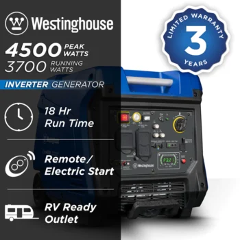 Westinghouse iGen4500c Inverter Generator with CO Sensor1