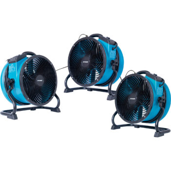 XPOWER 7 Pc Water Contractor Pack 4 Low Profile Air Movers 1 Axial Air Mover 1 Commercial Mini Air Scrubber and 1 Commercial LGR Dehumidifier13