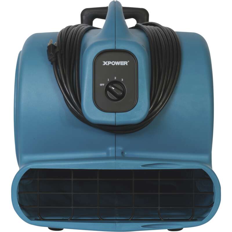XPower 1 HP Air Mover Dryer with Wheels Xactimate Code WTRDRY 3,600 CFM