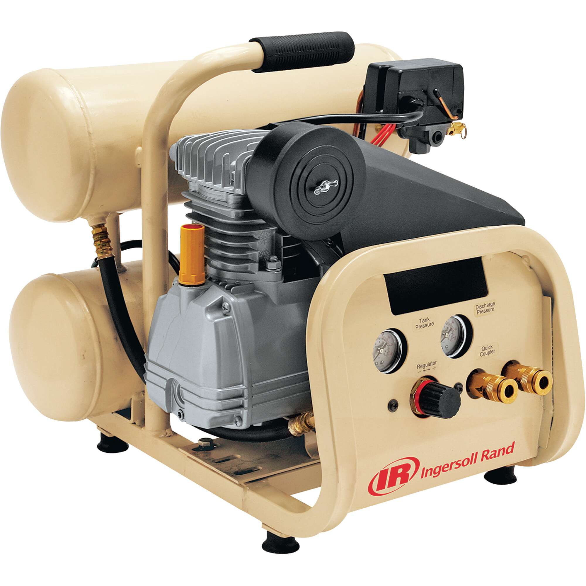 Ingersoll Rand Twin Stack Portable Electric Air Compressor 2 HP 4Gallon 4.3  CFM