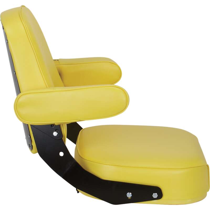 K & M Mfg Super Deluxe Seat Assembly for John Deere 10 and 20 Series Tractors Yellow