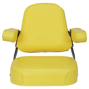 K & M Mfg Super Deluxe Seat Assembly for John Deere 10 and 20 Series Tractors Yellow