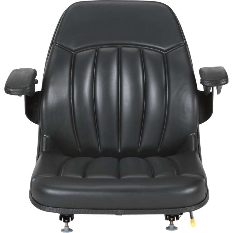 Michigan All Weather Tractor Seat with Armrests Black