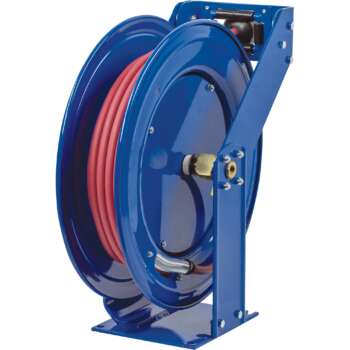 Coxreels Truck Series Maximum Duty Air Hose Reel With 1/2in x 75ft PVC Hose Max 300 PSI