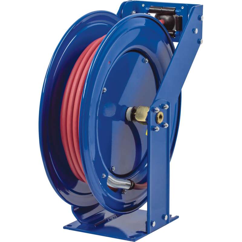 Coxreels Truck Series Maximum Duty Air Hose Reel With 1/2in x 100ft PVC Hose Max 300 PSI