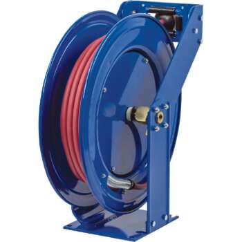 Coxreels Truck Series Maximum Duty Air Hose Reel With 3/8in x 50ft PVC Hose Max 300 PSI