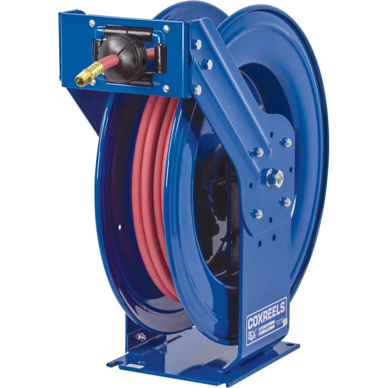 Coxreels Truck Series Maximum Duty Air Hose Reel With 1/2in x 50ft PVC Hose Max 300 PSI