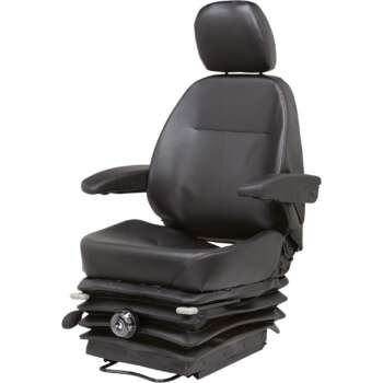 KAB 515 Vinyl Heavy Duty Mechanical Suspension Seat Black