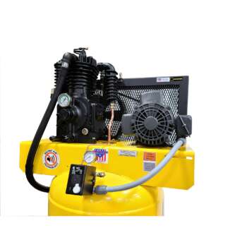 Emax Industrial Silent Air 1PH Vertical Air Compressor Horsepower 5 HP Air Tank Size 80 Gal Volts 230