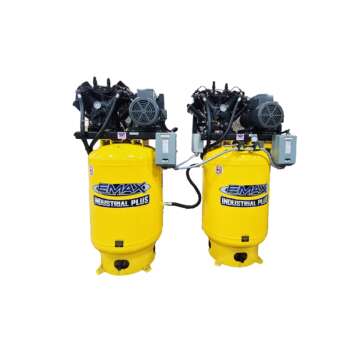 Emax 1PH Vertical Solo Mount Silent Air Compressors Horsepower 10 HP Air Tank Size 80 Gal Volts 230