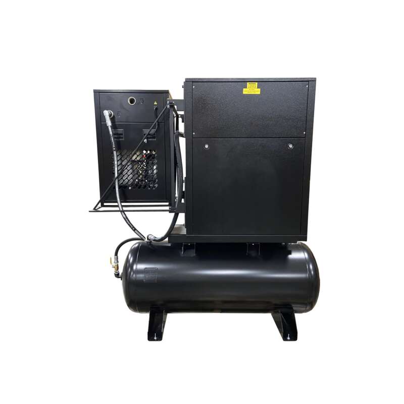 Emax 3PH Rotary Screw Compressor Tank Mount wAir Dryer Horsepower 15 HP Air Tank Size 120 Gal Volts 230 460