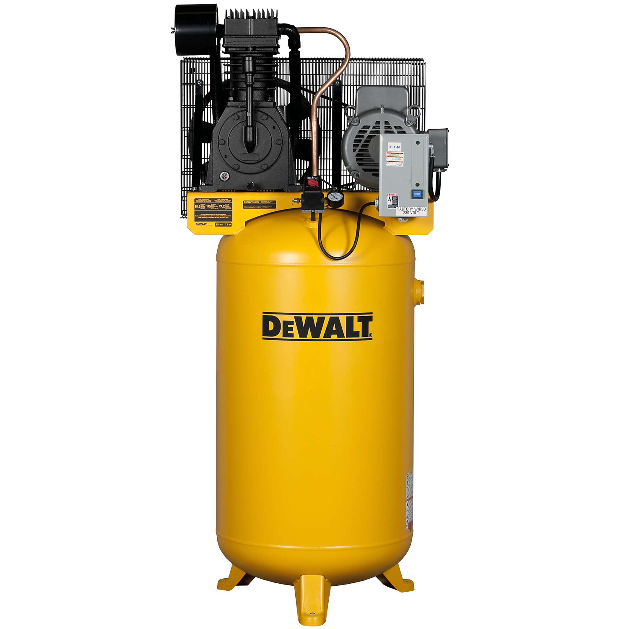 DEWALT 80 Gallon Air Compressor Vertical Two Stage 7.5 HP