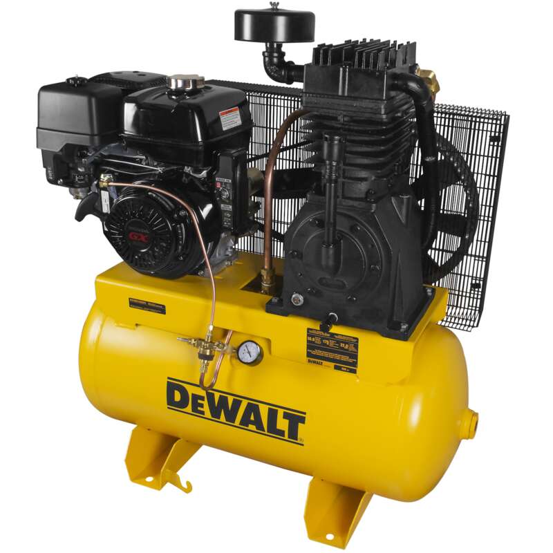 DEWALT 30 Gallon Air Compressor Horizontal wTruck Mount Honda Gas Engine 13 HP