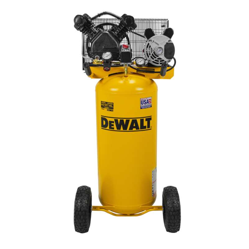 DEWALT 20 Gallon Portable Air Compressor Vertical VTwin 1.6 HP